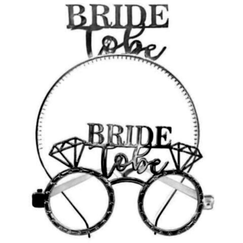 MİKA TAÇ GÖZLÜK BRİDE TO BE GÜMÜŞ