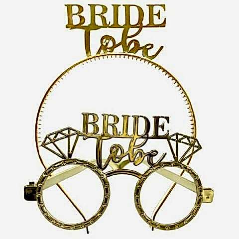 MİKA TAÇ GÖZLÜK BRİDE TO BE GOLD