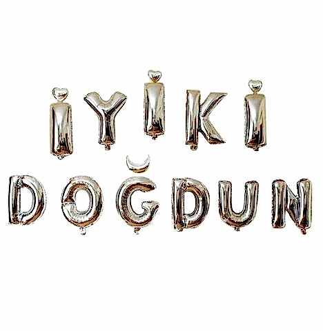 İYİKİ DOĞDUN GÜMÜŞ SET BALON