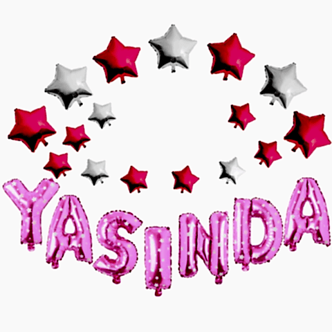 YILDIZLI YAŞINDA PEMBE SET BALON