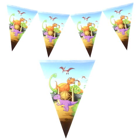 DİNAZOR İYİKİ DOĞDUN ÜÇGEN FLAMA