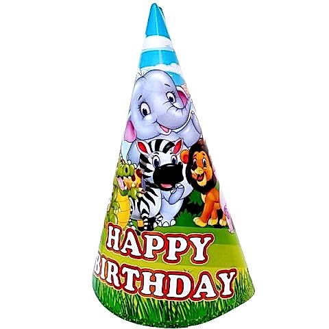 8 Lİ SAFARİ HAPPY BİRTHDAY ŞAPKA
