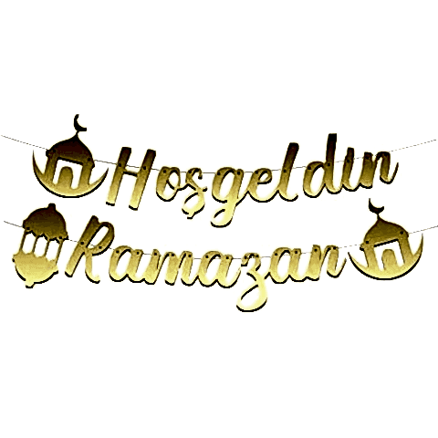 İKM EL YAZILI HOŞGELDİN RAMAZAN UZAR YAZI