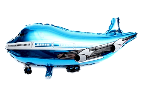 UÇAK MAVİ FOLYO BALON 79*48