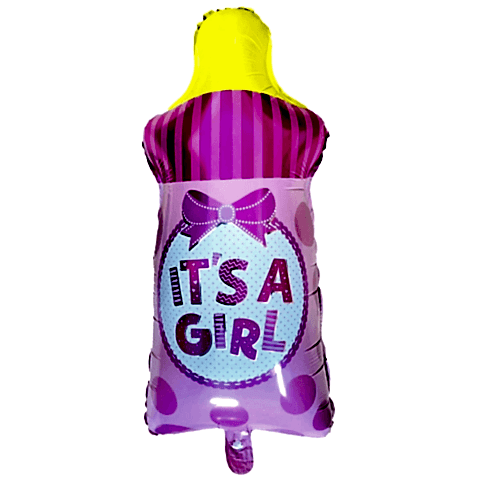 BİBERON PEMBE RENK FOLYO BALON 37*72