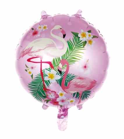 18 İNC YUVARLAK FLAMİNGO PEMBE FOLYO BALON  43*43