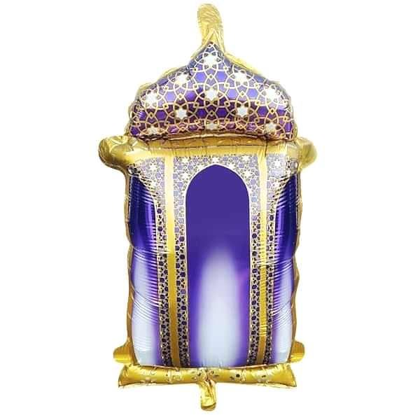 18 İNC RAMAZAN KANDİL FİGÜRLÜ MOR FOLYO BALON 59.5*58