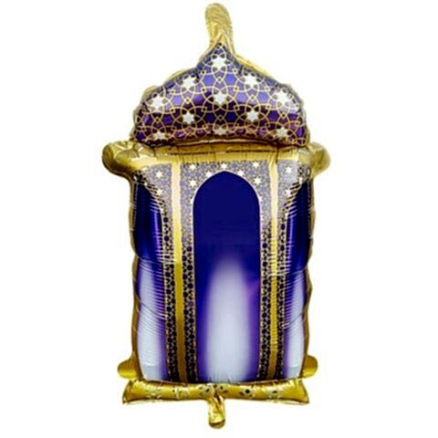 18 İNC RAMAZAN KANDİL FİGÜRLÜ MOR FOLYO BALON 59.5*58